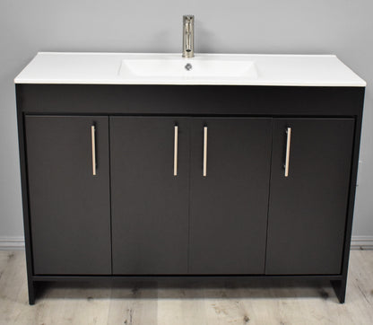 Volpa USA Villa 48" Modern Bathroom Vanity Black MTD-3448BK-14 FNB