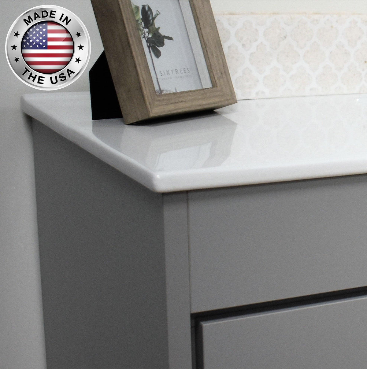 Volpa USA Villa 48" Modern Bathroom Vanity Grey MTD-3448G-14 CMIU