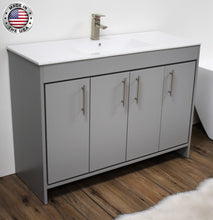 Load image into Gallery viewer, Volpa USA Villa 48&quot; Modern Bathroom Vanity Grey MTD-3448G-14 AMIU