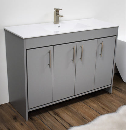 Volpa USA Villa 48" Modern Bathroom Vanity Grey MTD-3448G-14 A