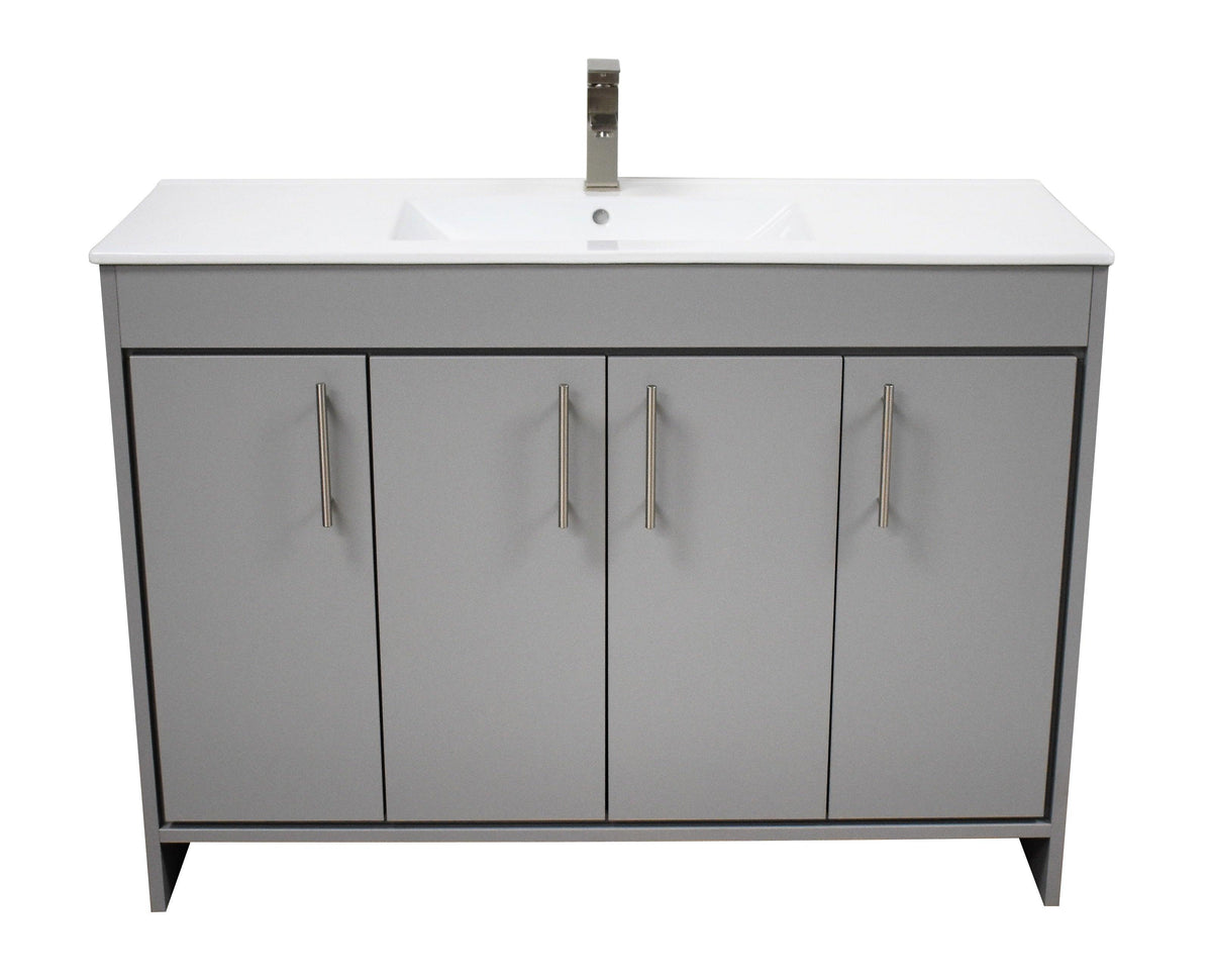 Volpa USA Villa 48" Modern Bathroom Vanity Grey MTD-3448G-14