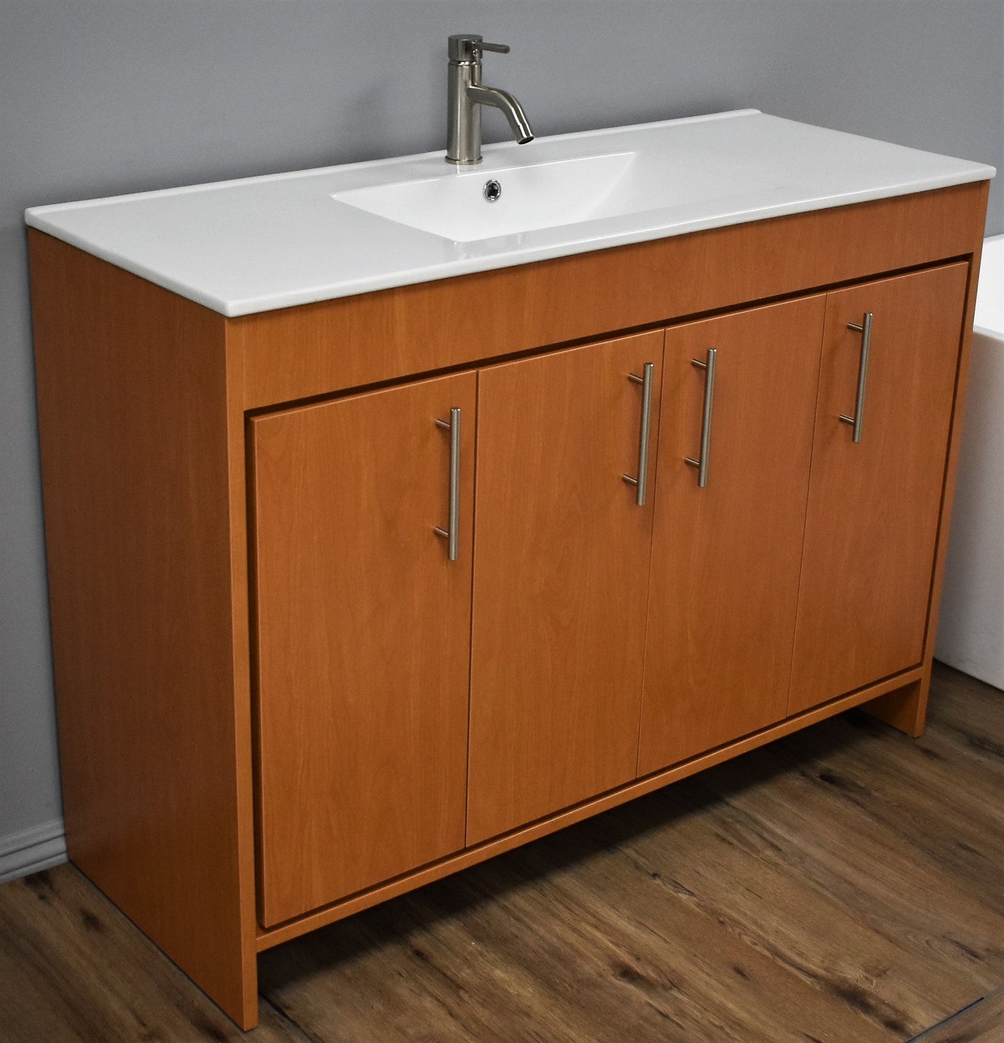 Volpa USA Villa 48" Modern Bathroom Vanity Honey Maple MTD-3448HM-14 AC