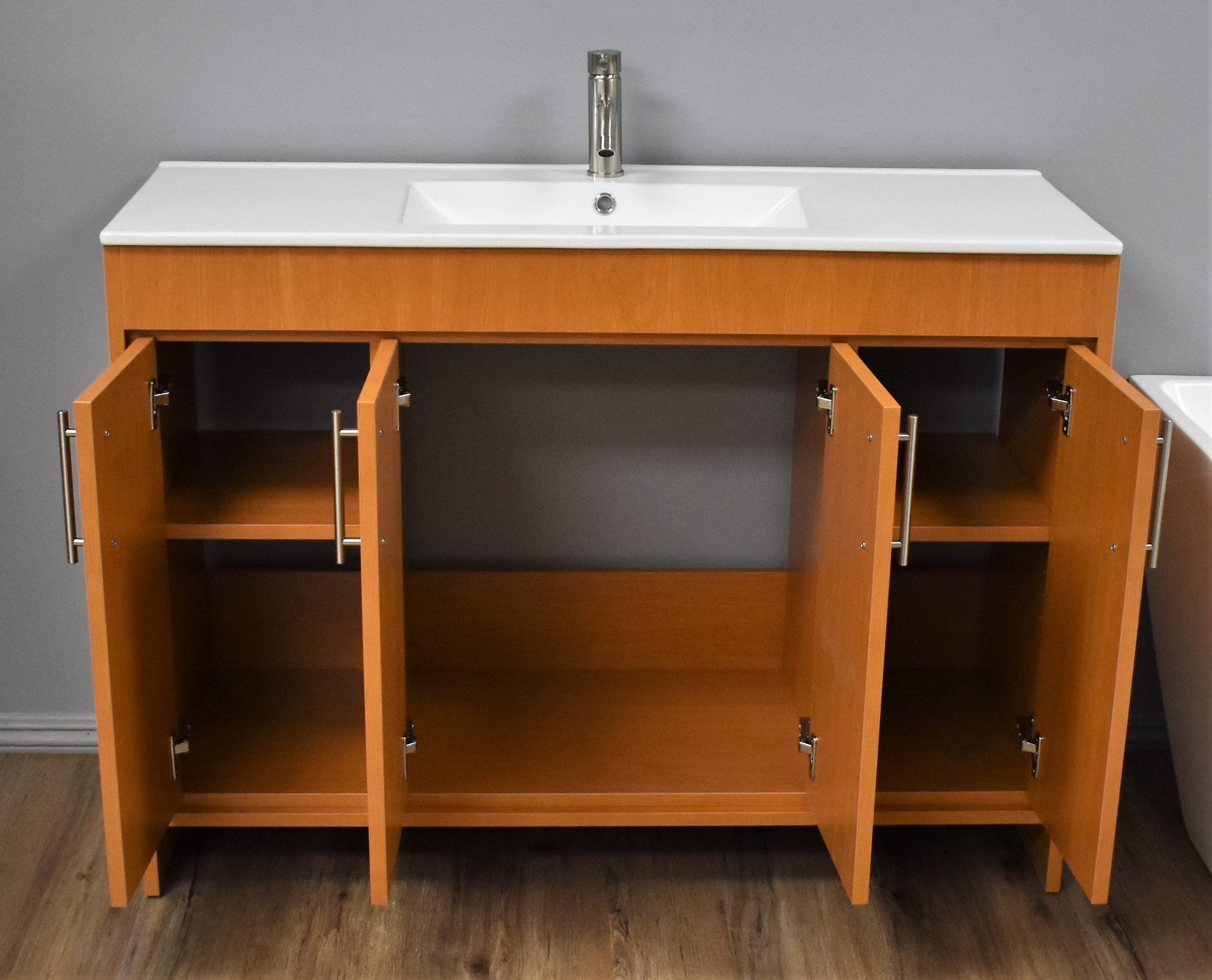 Volpa USA Villa 48" Modern Bathroom Vanity Honey Maple MTD-3448HM-14 FO