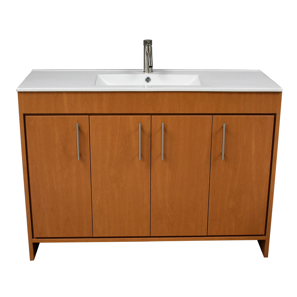 Volpa USA Villa 48" Modern Bathroom Vanity Honey Maple MTD-3448HM-14