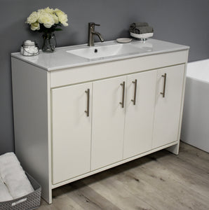 Volpa USA Villa 48" Modern Bathroom Vanity Soft White MTD-3448W-14 AS