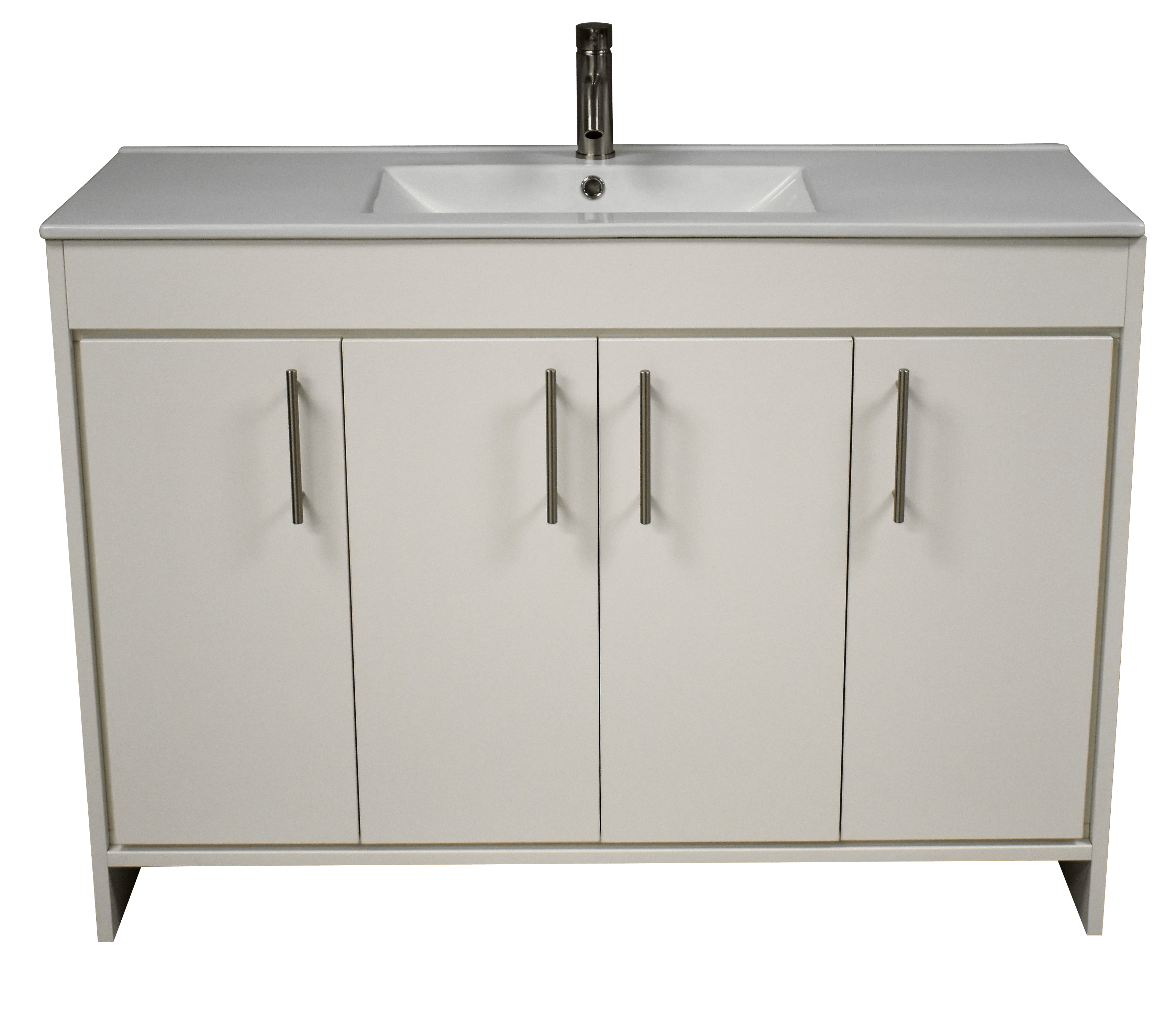 Volpa USA Villa 48" Modern Bathroom Vanity Soft White MTD-3448W-14