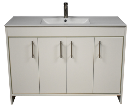 Volpa USA Villa 48" Modern Bathroom Vanity Soft White MTD-3448W-14