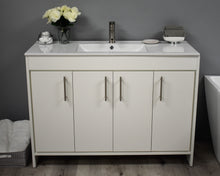 Load image into Gallery viewer, Volpa USA Villa 48&quot; Modern Bathroom Vanity Soft White MTD-3448W-14 FSC