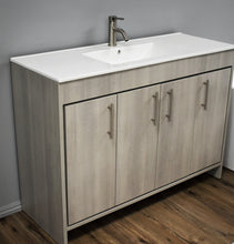Load image into Gallery viewer, Volpa USA Villa 48&quot; Modern Bathroom Vanity Weathered Grey MTD-3448WG-14 AC