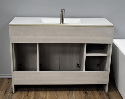 Volpa USA Villa 48" Modern Bathroom Vanity Weathered Grey MTD-3448WG-14 Back