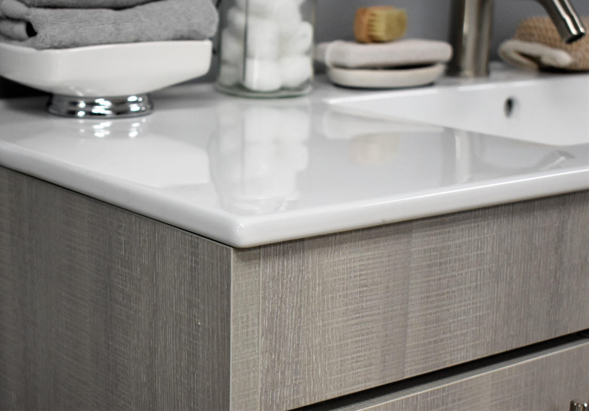 Volpa USA Villa 48" Modern Bathroom Vanity Weathered Grey MTD-3448WG-14 CC