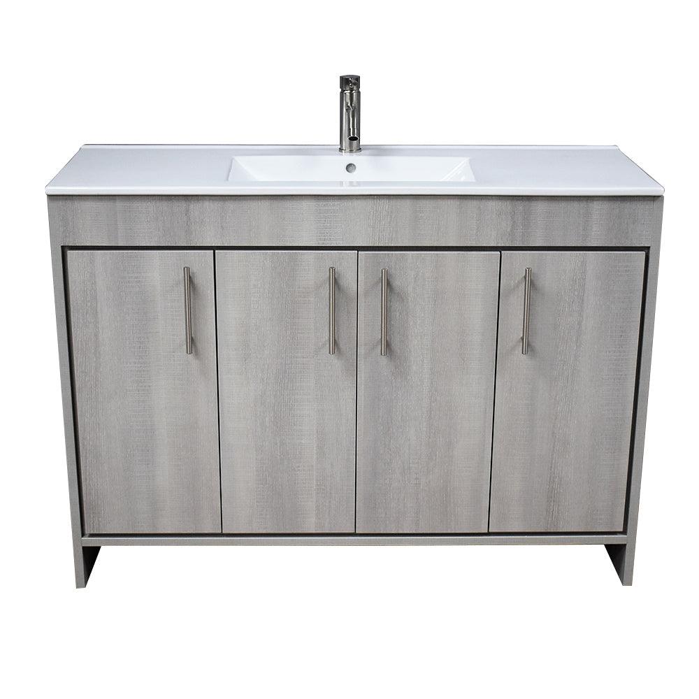 Volpa USA Villa 48" Modern Bathroom Vanity Weathered Grey MTD-3448WG-14