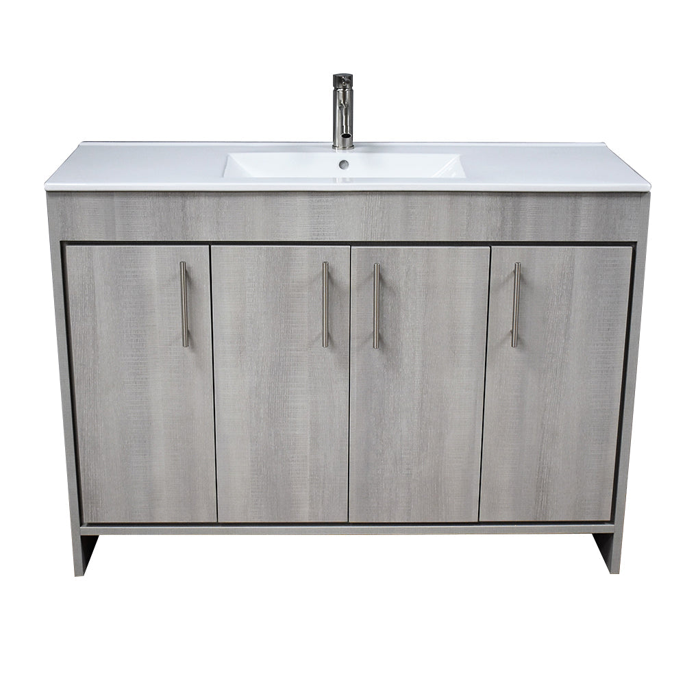 Volpa USA Villa 48" Modern Bathroom Vanity Weathered Grey MTD-3448WG-14