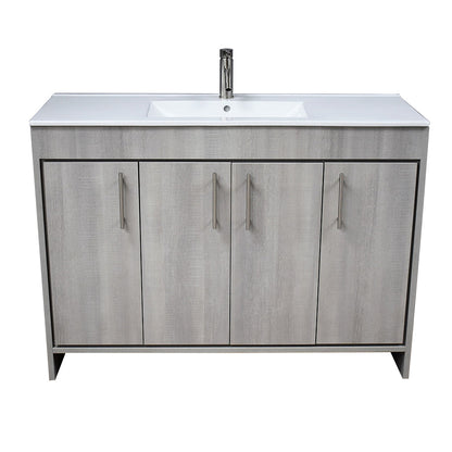 Volpa USA Villa 48" Modern Bathroom Vanity Weathered Grey MTD-3448WG-14