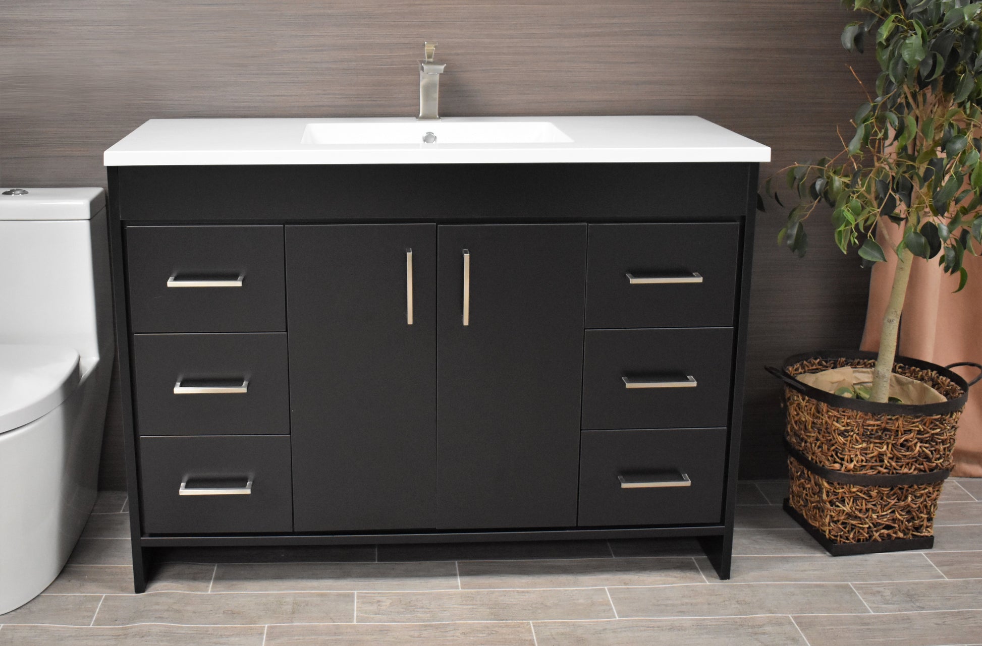  Rio 48" Vanity Black MTD-348BK-3front1