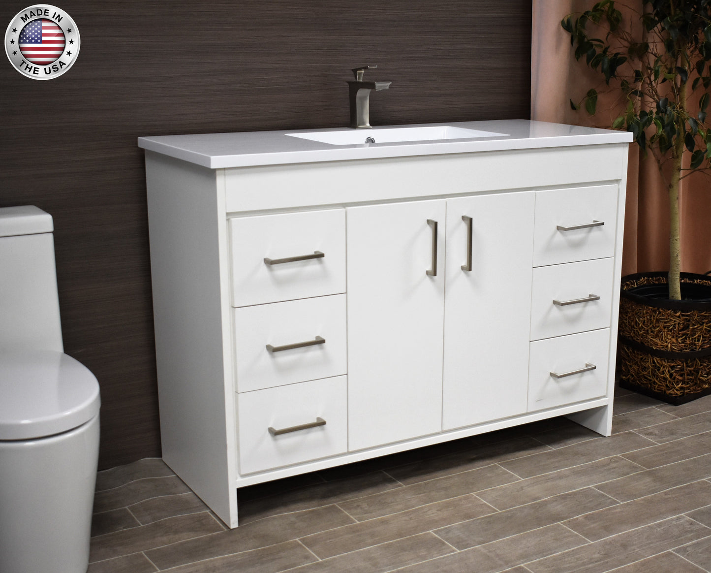 Volpa USA Rio 60" Modern Bathroom Single Sink Vanity MTD-360S-3