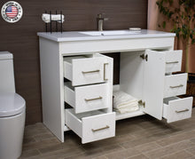 Load image into Gallery viewer, Rio 60&quot; Vanity White MTD-348W-3angleopenstaged_934edc68-b204-4696-9810-b72bed77a662