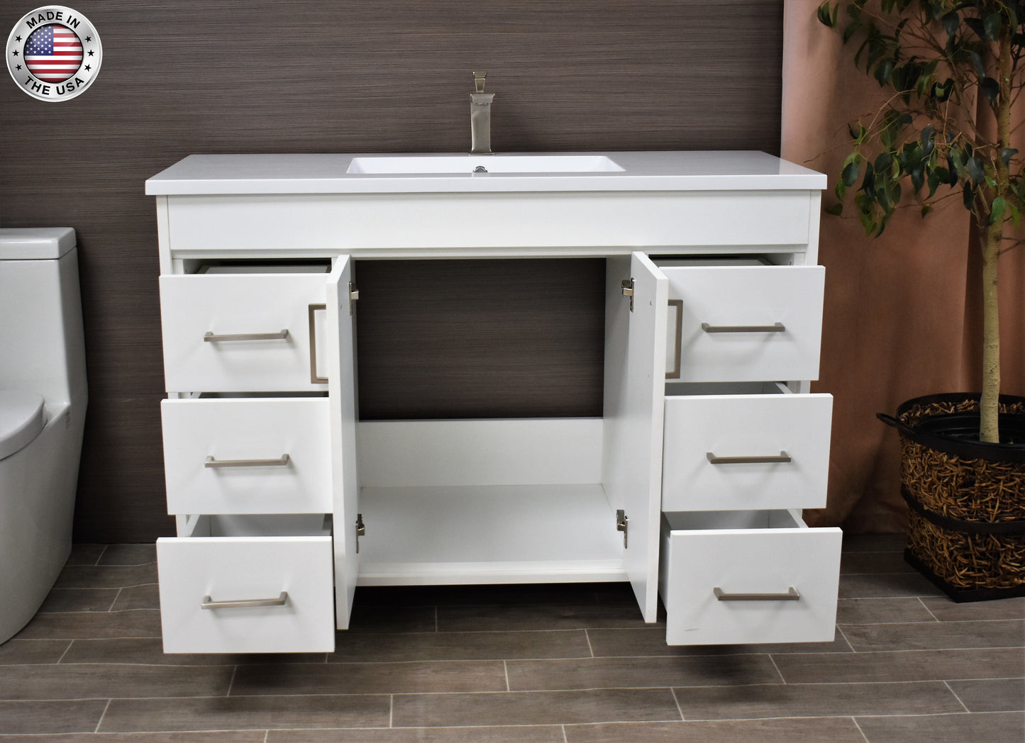 Volpa USA Rio 60" Modern Bathroom Single Sink Vanity MTD-360S-3