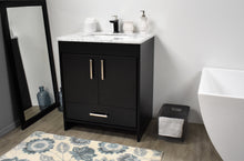 Load image into Gallery viewer, Volpa USA Capri 24&quot; Modern Bathroom Black Vanity MTD-3524BK-1C C