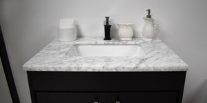 Volpa USA Capri 24" Modern Bathroom Black Vanity MTD-3524BK-1C C