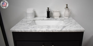 Volpa USA Capri 24" Modern Bathroom Black Vanity MTD-3524BK-1C CMIU