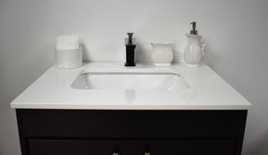 Volpa USA Capri 24" Modern Bathroom Black Vanity MTD-3524BK-1W C