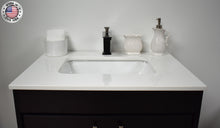 Load image into Gallery viewer, Volpa USA Capri 24&quot; Modern Bathroom Black Vanity MTD-3524BK-1W FCMIU