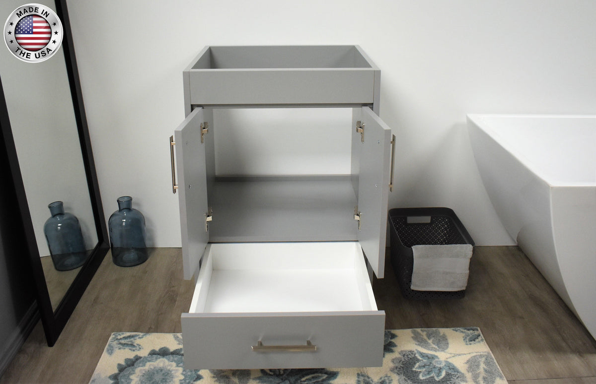 Capri 24" Cabinet only Grey MTD-3524G-0frontopen