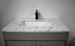 Volpa USA Capri 24" Modern Bathroom Gray Vanity MTD-3524BK-1C c