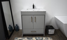 Load image into Gallery viewer, Volpa USA Capri 24&quot; Modern Bathroom Grey Vanity MTD-3524BK-1C F1