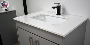 Volpa USA Capri 24" Modern Bathroom Grey Vanity MTD-3524G-1W CFMIU