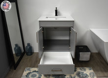Load image into Gallery viewer, Volpa USA Capri 24&quot; Modern Bathroom Grey Vanity MTD-3524G-1W FOMIU