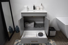 Load image into Gallery viewer, Volpa USA Capri 24&quot; Modern Bathroom Grey Vanity MTD-3524G-1W FOS
