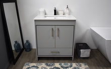 Load image into Gallery viewer, Volpa USA Capri 24&quot; Modern Bathroom Grey Vanity MTD-3524G-1W FS1