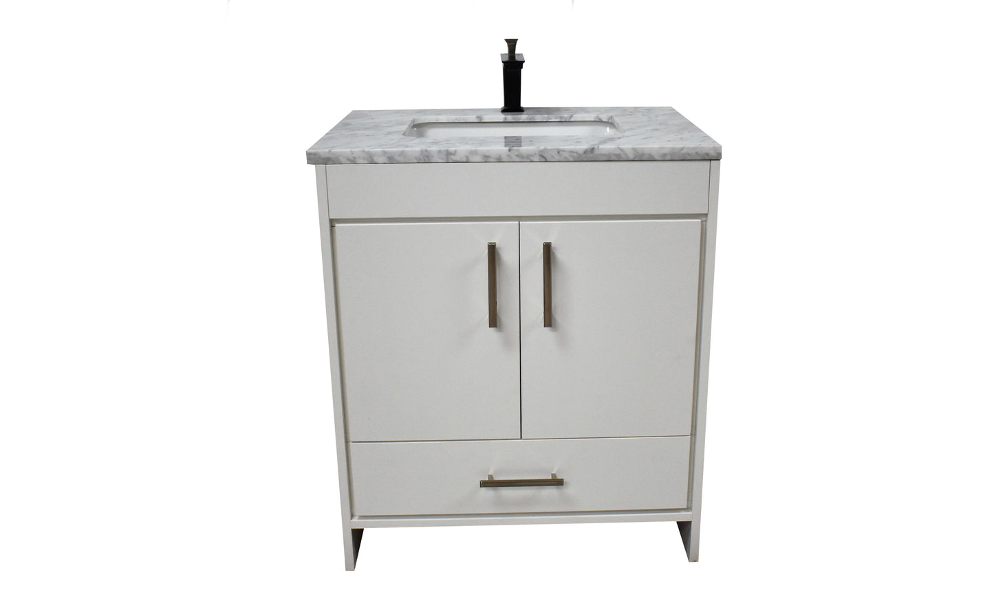 Volpa USA Capri 24" Modern Bathroom White Vanity MTD-3524W-1C F