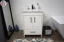 Load image into Gallery viewer, Volpa USA Capri 24&quot; Modern Bathroom White Vanity MTD-3524W-1C FSMIU