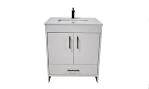 Volpa USA Capri 24" Modern Bathroom White Vanity MTD-3524W-1W F