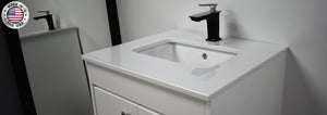 Volpa USA Capri 24" Modern Bathroom White Vanity MTD-3524W-1W CFMIU