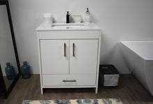 Load image into Gallery viewer, Volpa USA Capri 24&quot; Modern Bathroom White Vanity MTD-3524W-1W FS