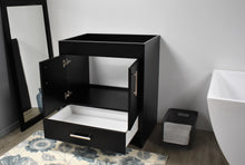 Load image into Gallery viewer, Volpa USA Capri 30&quot; Cabinet Only Black MTD-3530BK-0angleopen1
