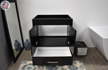 Load image into Gallery viewer, Volpa USA Capri 30&quot; Cabinet Only Black MTD-3530BK-0frontopen