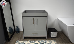 Volpa USA Capri 30" Cabinet Only Grey MTD-3530G-0front