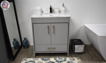 Load image into Gallery viewer, Volpa USA Capri 30&quot; Modern Bathroom Vanity Grey MTD-3530G-1C FSMIU