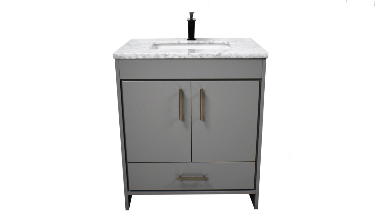 Volpa USA Capri 30" Modern Bathroom Vanity Grey MTD-3530G-1C