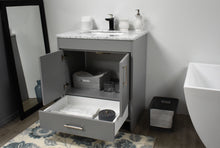 Load image into Gallery viewer, Volpa USA Capri 30&quot; Modern Bathroom Vanity Grey MTD-3530G-1C AO