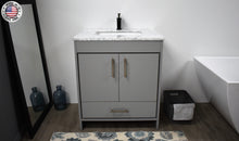 Load image into Gallery viewer, Volpa USA Capri 30&quot; Modern Bathroom Vanity Grey MTD-3530G-1C FMIU