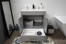 Load image into Gallery viewer, Volpa USA Capri 30&quot; Modern Bathroom Vanity Grey MTD-3530G-1C FO
