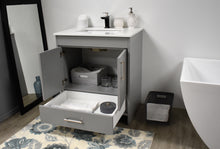 Load image into Gallery viewer, Volpa USA Capri 30&quot; Modern Bathroom Vanity Grey MTD-3530G-1W AOS
