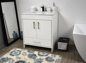 Volpa USA Capri 30" Modern Bathroom Vanity White MTD-3530W-1C A