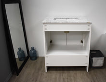 Load image into Gallery viewer, Volpa USA Capri 30&quot; Modern Bathroom Vanity White MTD-3530W-1C B